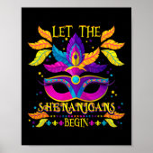 マーディ・グラの衣装シーナニガンがマスクを始める ポスター (正面)