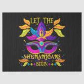 マーディ・グラの衣装シーナニガンがマスクを始める 薄葉紙 (正面)