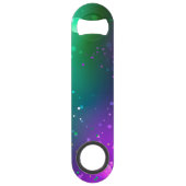 マーディ・グラスの祭典的な紫色の背景 スピード栓抜き (裏面)