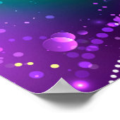 マーディ・グラスの祭典的な紫色の背景 ポスター (角)