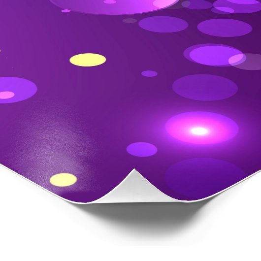 マーディ・グラスの祭典的な紫色の背景 ポスター (コーナー)