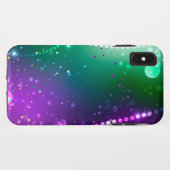 マーディ・グラスの祭典的な紫色の背景 Case-Mate iPhoneケース (裏面(横))