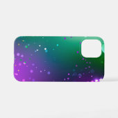 マーディ・グラスの祭典的な紫色の背景 iPhoneケース (裏面横)