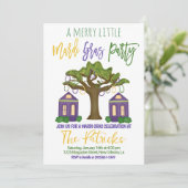 マーディ・グラス お祝いの招待状 招待状 (スタンド正面)