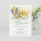 マーディ・グラス お祝いの招待状 招待状 (スタンド正面)