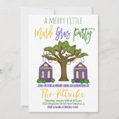 マーディ・グラス お祭りへの招待 招待状 (正面)