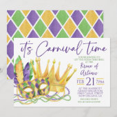 マーディ・グラス ご招待 招待状 (正面/裏面)