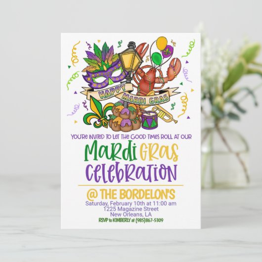 マーディ・グラス への招待 招待状 (スタンド正面)
