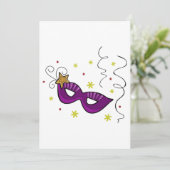 マーディ・グラス アイマスク カーニバル ご招待 招待状 (スタンド正面)