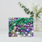 マーディ・グラス カニのカスタムパーティーカード招待状 招待状 (スタンド正面)