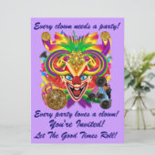 マーディ・グラス カーニバル イベント  ノートを参照してください 招待状 (スタンド正面)