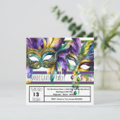 マーディ・グラス カーニバル パーティー 招待状 (スタンド正面)