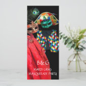 マーディ・グラス ハルレクイン 仮面パーティー 招待状 (スタンド正面)