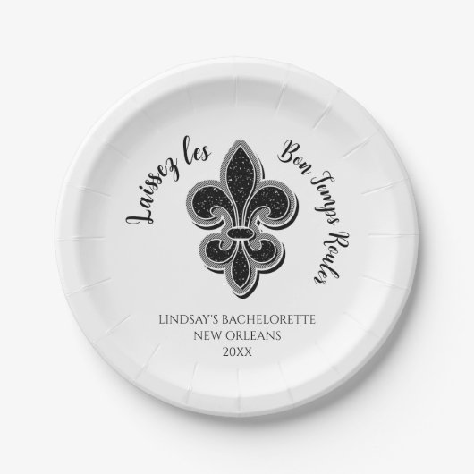 マーディ・グラス・バチェロレッテ・パーティー ペーパープレート (正面)