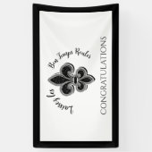 マーディ・グラス・バチェロレッテ・パーティー 横断幕 (縦)