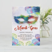 マーディ・グラス・パーティーの招待状 招待状 (スタンド正面)