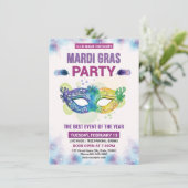 マーディ・グラス・パーティーの招待状 招待状 (スタンド正面)