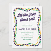 マーディ・グラス パーティー招待状 招待状 (正面)