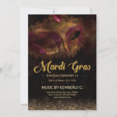 マーディ・グラス パーティー 招待状 (正面)