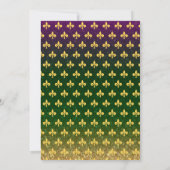 マーディ・グラス ファット・チューズデー | パーティー 招待状 (裏面)