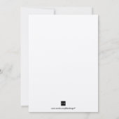 マーディ・グラス・マスカレードの紙吹雪パーティーボール 招待状 (裏面)