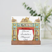 マーディ・グラス・マスカレード・ボール・シアター・マスク シャンパン 招待状 (スタンド正面)