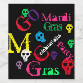 マーディ・グラス ワインラベル (シングルラベル)