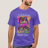 マーディ・グラ・アート Tシャツ (正面)