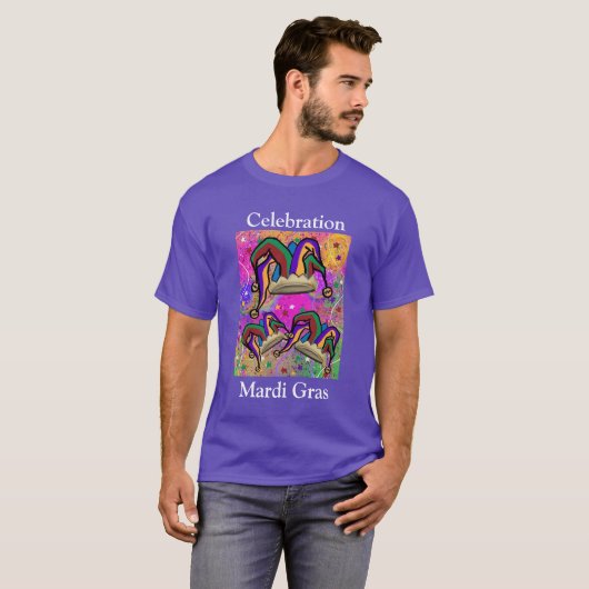 マーディ・グラ・アート Tシャツ (正面フル)