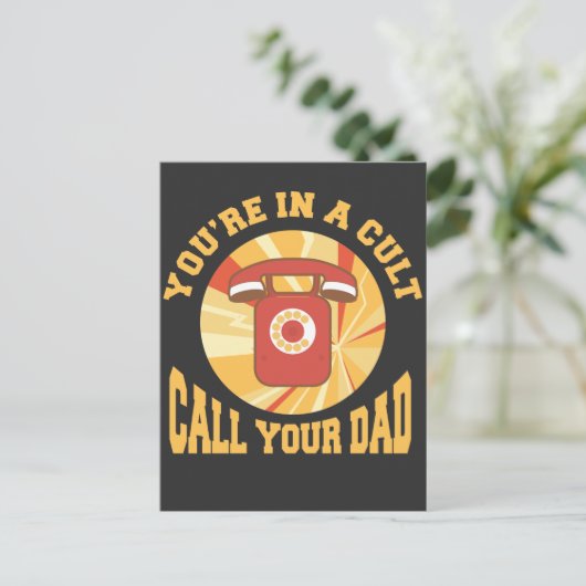 マーデリーノ・カルトがパパを真犯罪と呼ぶ ポストカード (スタンド正面)