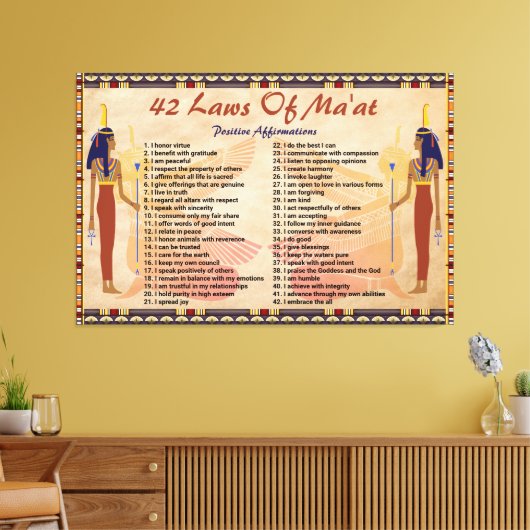 マートの42の法則 – 主張前向きキャンバス キャンバスプリント (インサイチュ (リビング))