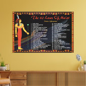 マートの42の法則 – 前向き主張 キャンバスプリント (インサイチュ (リビング))