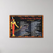 マートの42の法則 – 前向き主張 キャンバスプリント (正面)