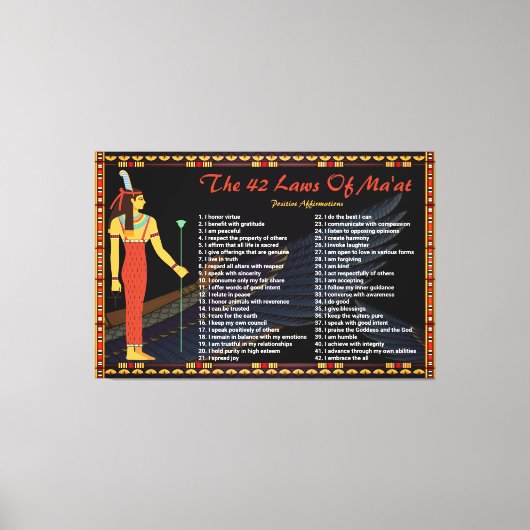 マートの42の法則 – 前向き主張 キャンバスプリント (正面)