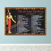 マートの42の法則 – 前向き主張 キャンバスプリント (インサイチュ (ウッドフロア))