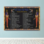 マートの42の法則 – 前向き主張 キャンバスプリント (インサイチュ (ウッドフロア))