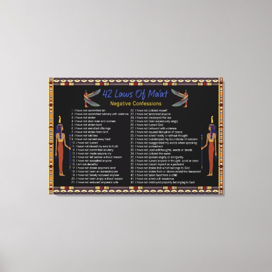 マートの42の法律 – 負の自白 キャンバスプリント (正面)