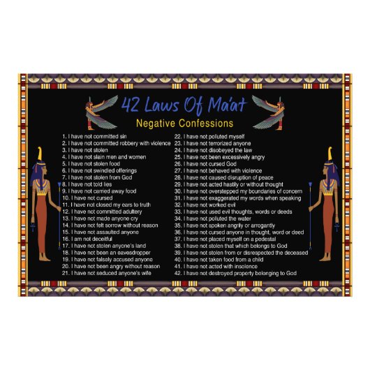 マートの42の法律 – 負の自白 フォトプリント            (正面)