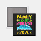 マートルビーチでの家族旅行 2026年 祝日 夏 マグネット (正面/裏面)