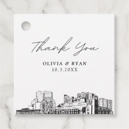 マートルビーチのランドマーク ウェディング フェイバータグ