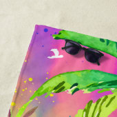 マートルビーチはマイハッピープレイスビーチタオル ビーチタオル (インサイチュ)