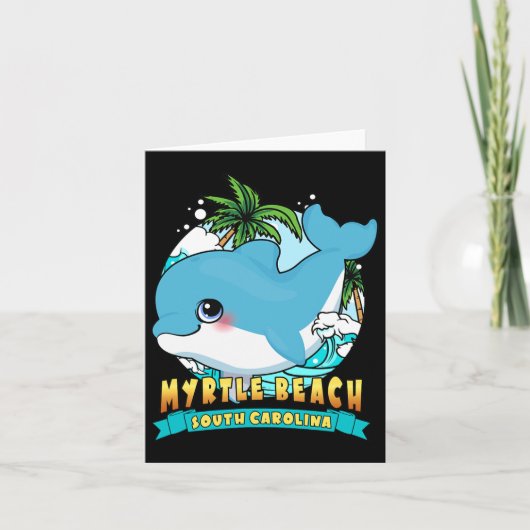 マートルビーチサウスカロライナかわいいBa カード (正面)