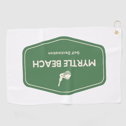 マートルビーチサウスカロライナのゴルフ目的地 ゴルフタオル (横)