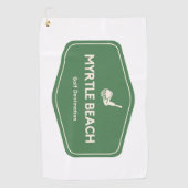 マートルビーチサウスカロライナのゴルフ目的地 ゴルフタオル (正面)