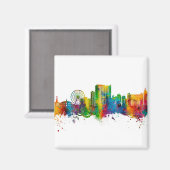 マートルビーチサウスカロライナスカイライン マグネット (正面/裏面)