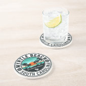 マートルビーチサウスカロライナレトロサンセットデミディーズ コースター (側面)