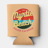 マートルビーチサウスカロライナレトロサンセット 缶クーラー (裏面)