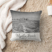 マートルビーチサウスカロライナヴィンテージ クッション (ブランケット)