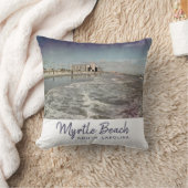 マートルビーチサウスカロライナヴィンテージ クッション (ブランケット)