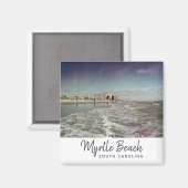 マートルビーチサウスカロライナヴィンテージ マグネット (正面/裏面)